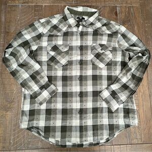 Frye Men's Green Plaid Shirt NWOT